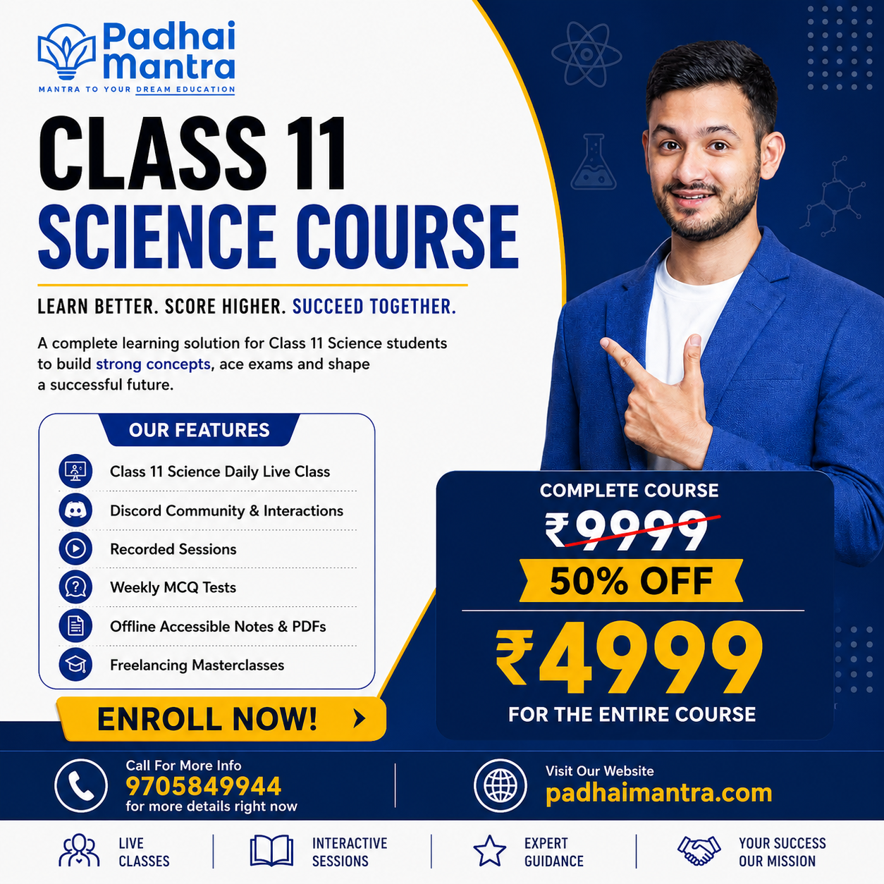 CLASS 11 SCIENCE Course is HERE!